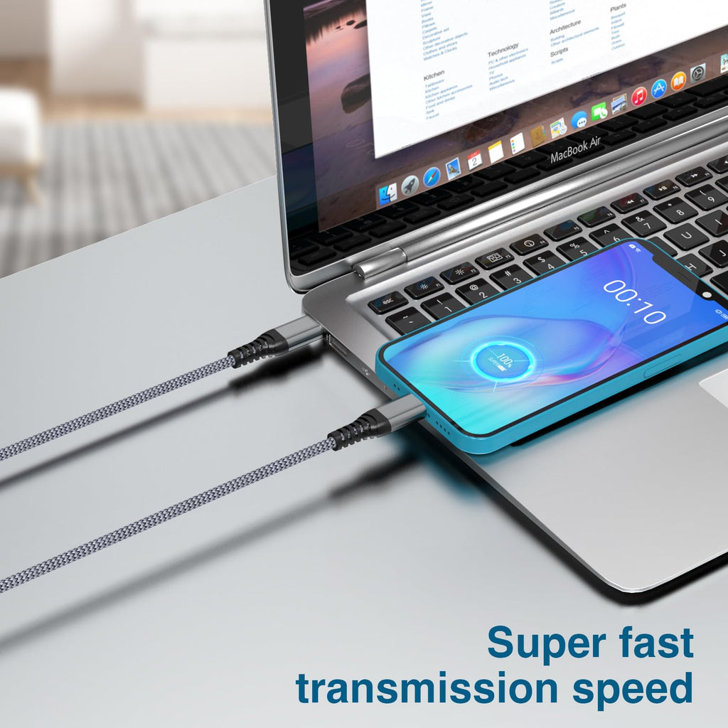 USB C to Lightning Cable,2Pack 1.8M MFi Certified iPhone Fast Charger Cable