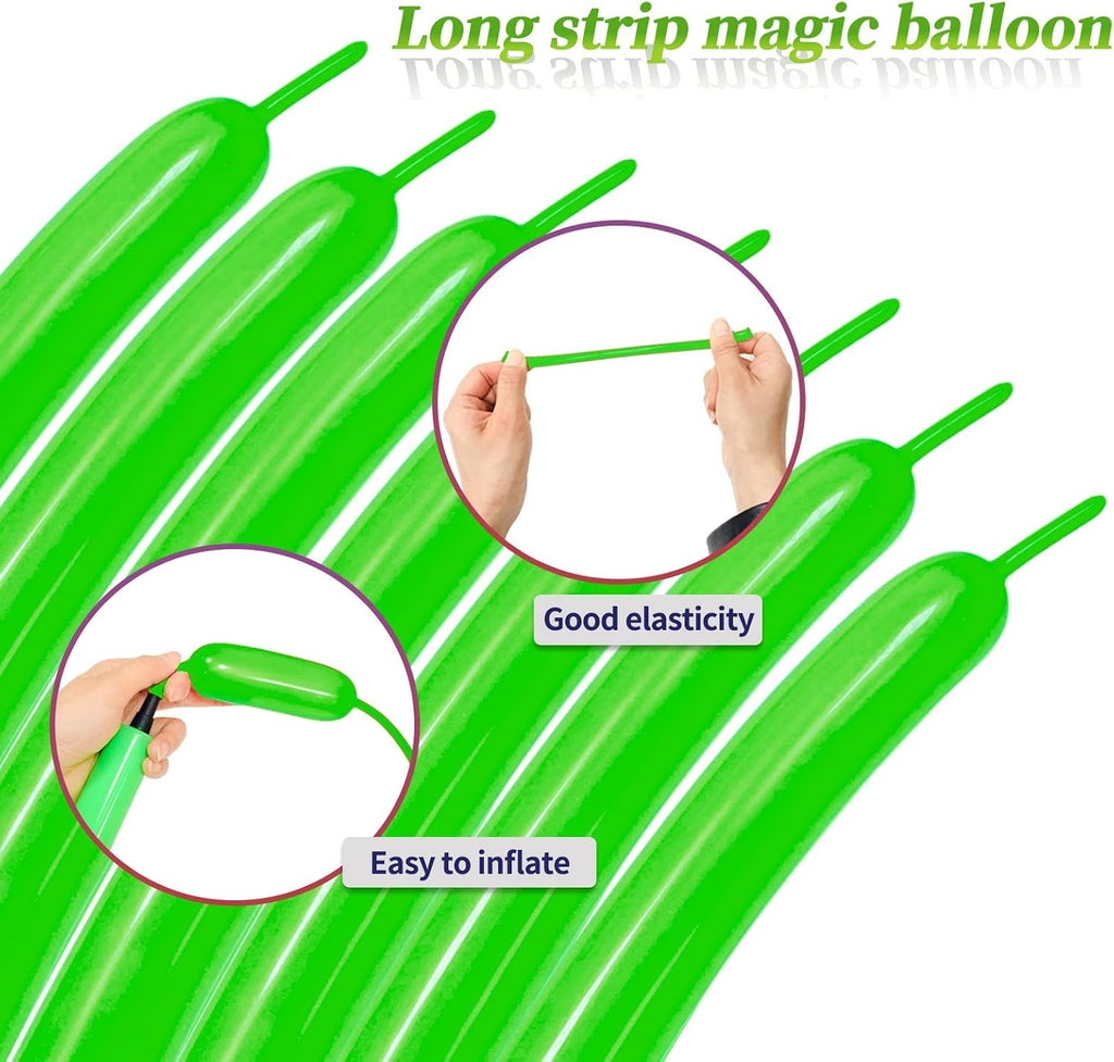 100Pcs clear 260 Balloons Clear Long Skinny Latex Balloon for Animal Ballons, Premium Quality Balloons for Beginners Baloons Making Kid's Carnivals Party Decoartion