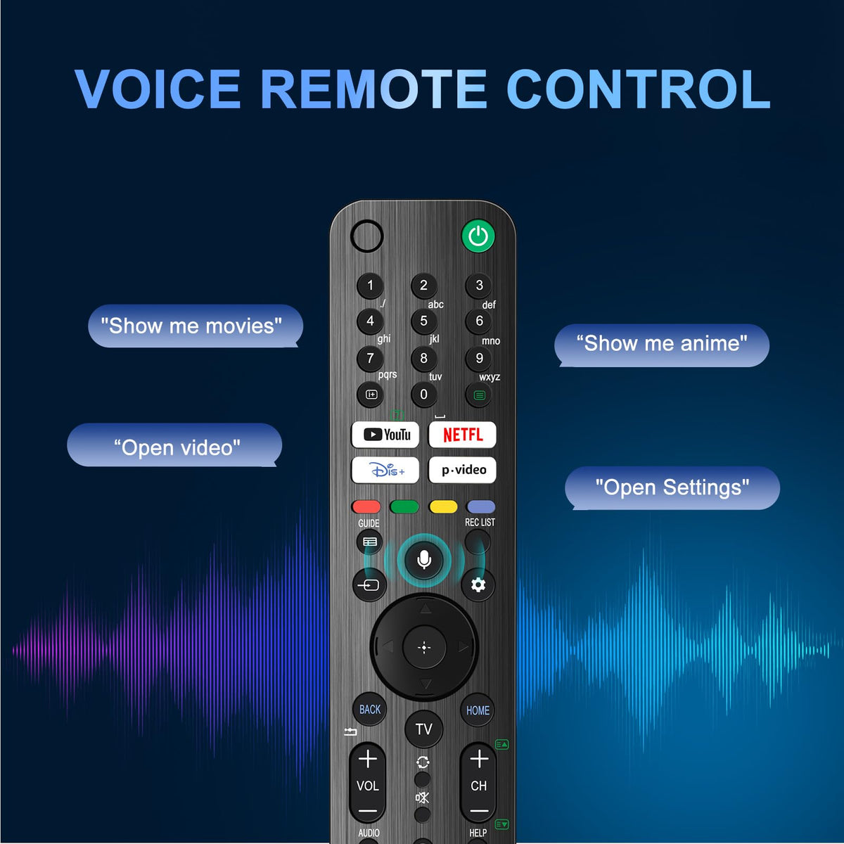 Magic Remote for LG-TV-Remote, Replacement for LG Smart TV Remote Control, AN-MR20GA Compatible Universal Remote Control with Voice, Pointer and Netflix/Prime Video Hotkeys
