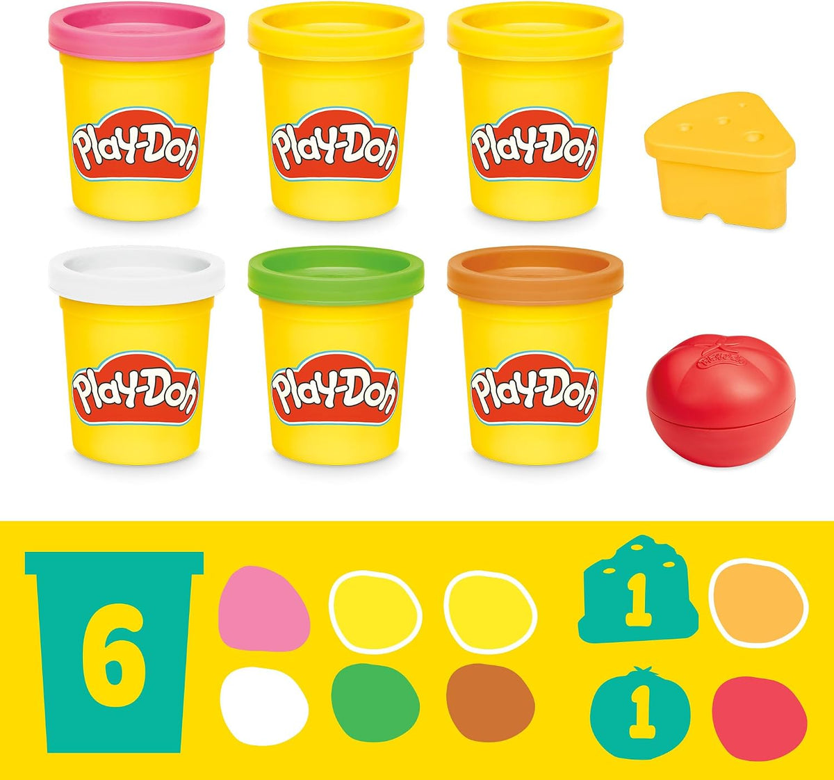 Play-Doh Super Sizzlin' Kitchen Playset, Realistic Cooking Toy Sounds, 25+ Play Foods to Create, Kids Arts & Crafts 3+