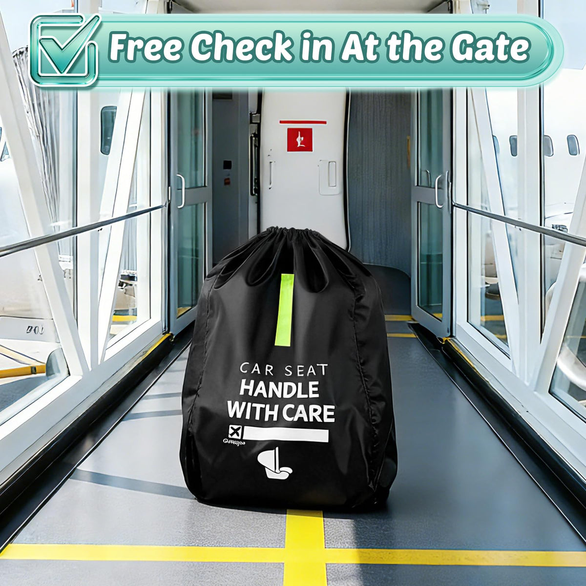 Pram Bag for Airplane, Baby Travel Essentials, Stroller Bag 119H*61W*38D cm