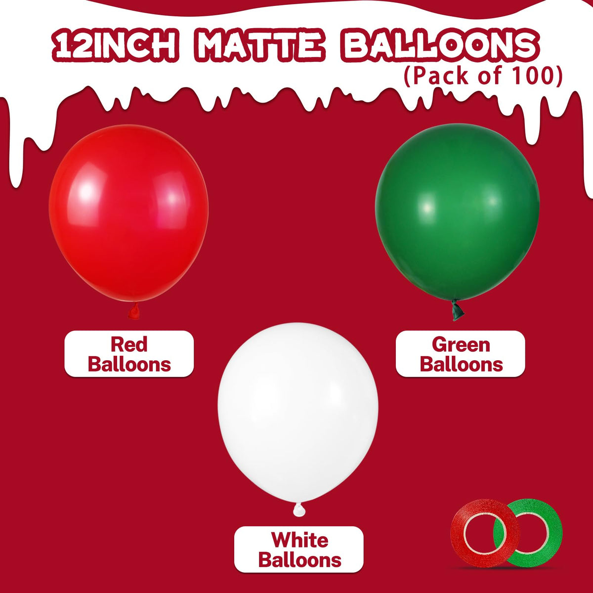 ASIYUHY Yellow Balloon 12 inch 100 Pack Thick Latex Helium Balloons