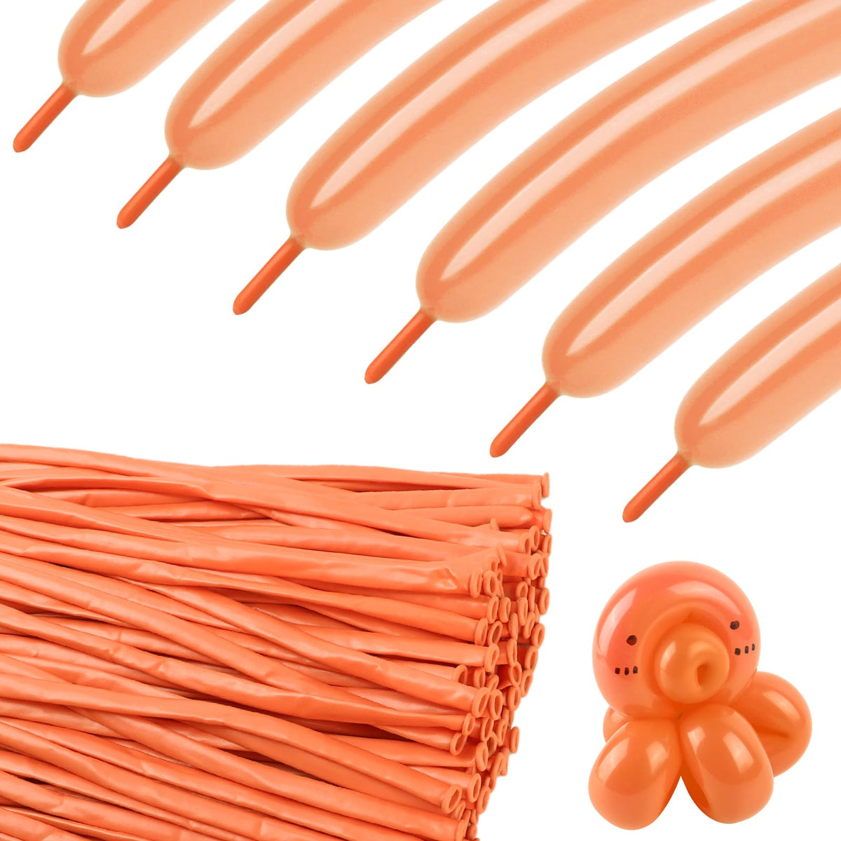 260 Balloons - Clear Long Balloons for Tying Balloon Arch & Balloon Ties