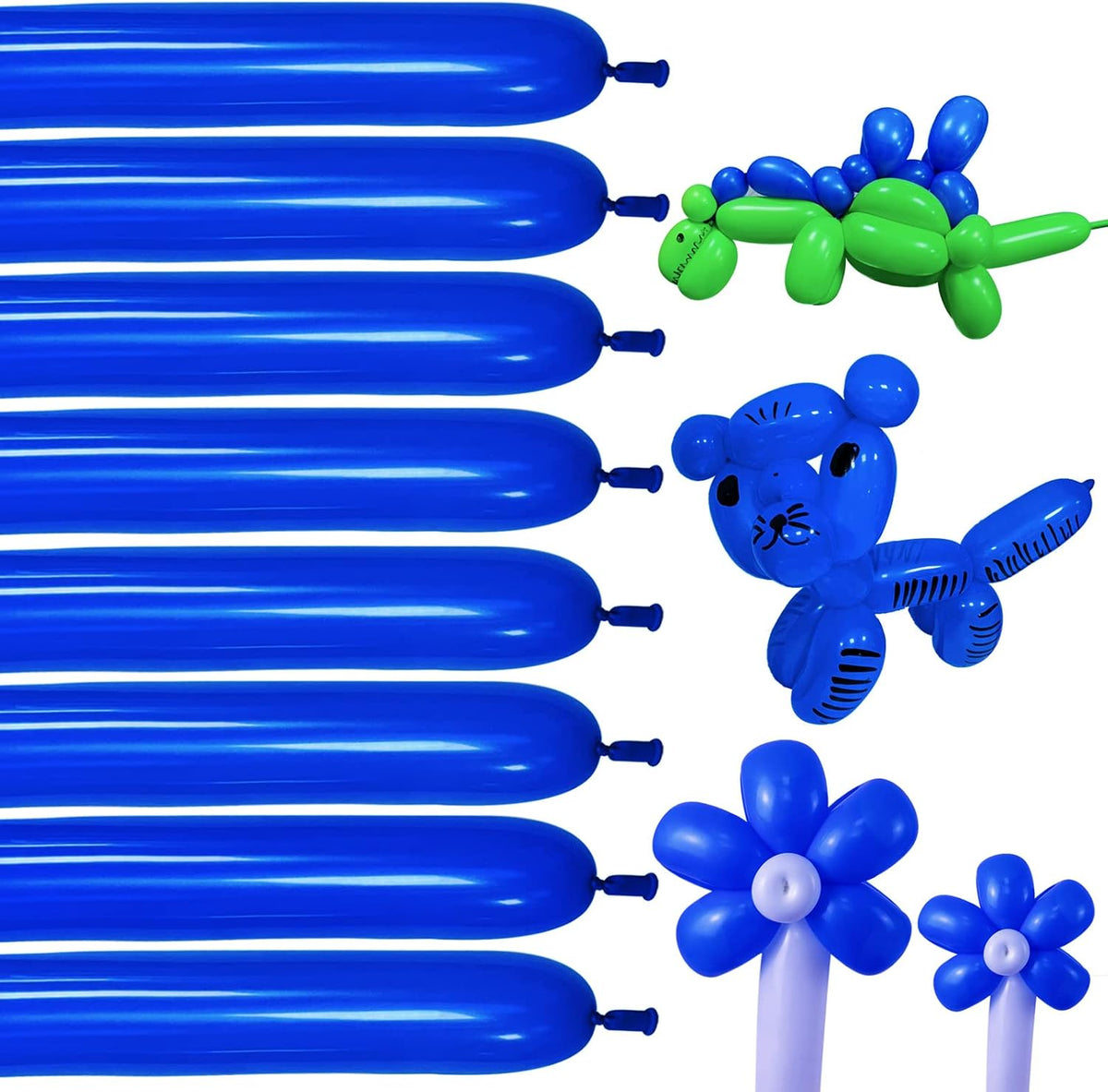 100Pcs clear 260 Balloons Clear Long Skinny Latex Balloon for Animal Ballons, Premium Quality Balloons for Beginners Baloons Making Kid's Carnivals Party Decoartion
