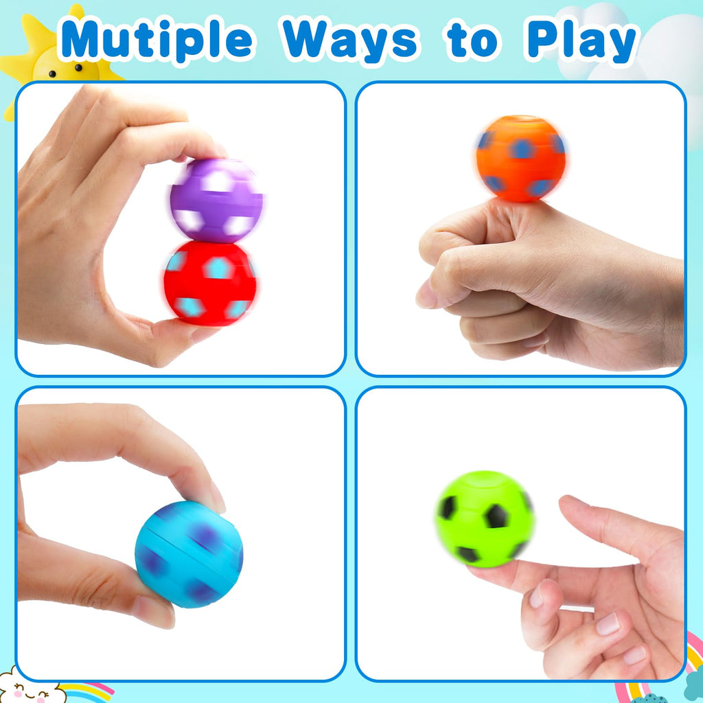32PCS Fidget Spinner Soccer Balls Halloween Party Favors for Kids 4-8 8-12
