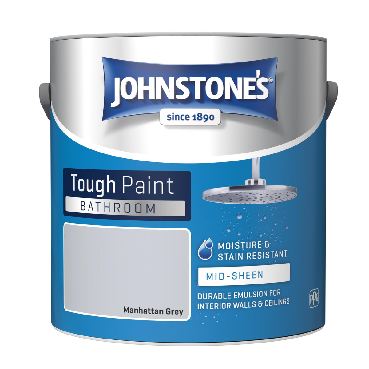 Johnstone's - Bathroom Wall & Ceiling Paint - Pure Brilliant White - 2.5L