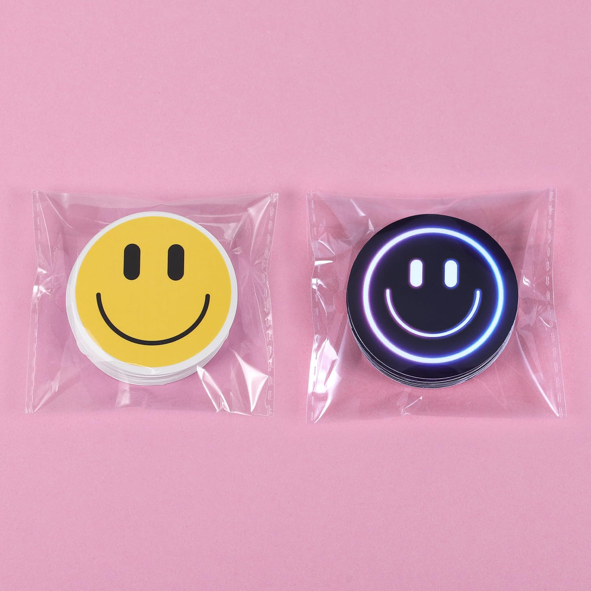 100PCS Smile Neon Stickers