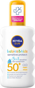 NIVEA SUN Babies and Kids Sensitive Protect Sunscreen Spray SPF 50+, 200 ml