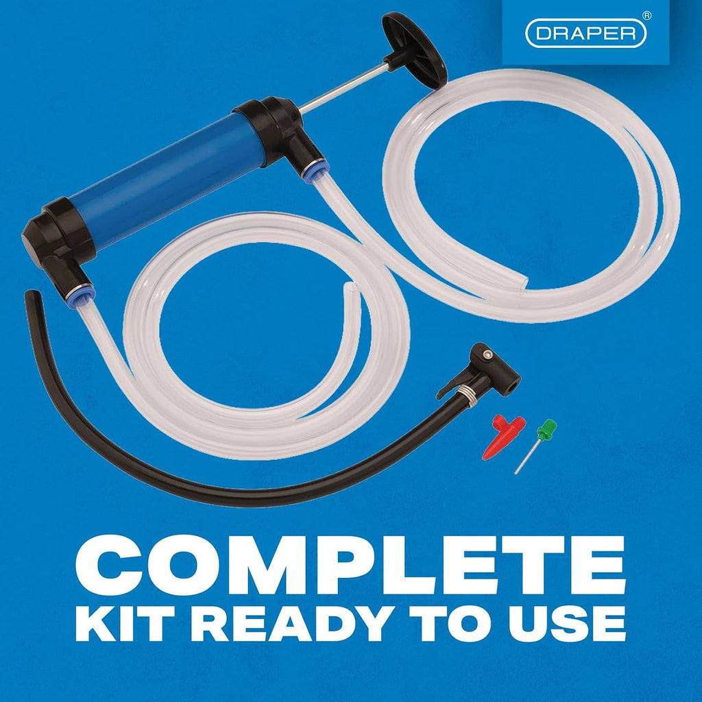 Draper Tools Multi-Use Fuel Transfer Pump Kit, Dual Fluid & Air Pump