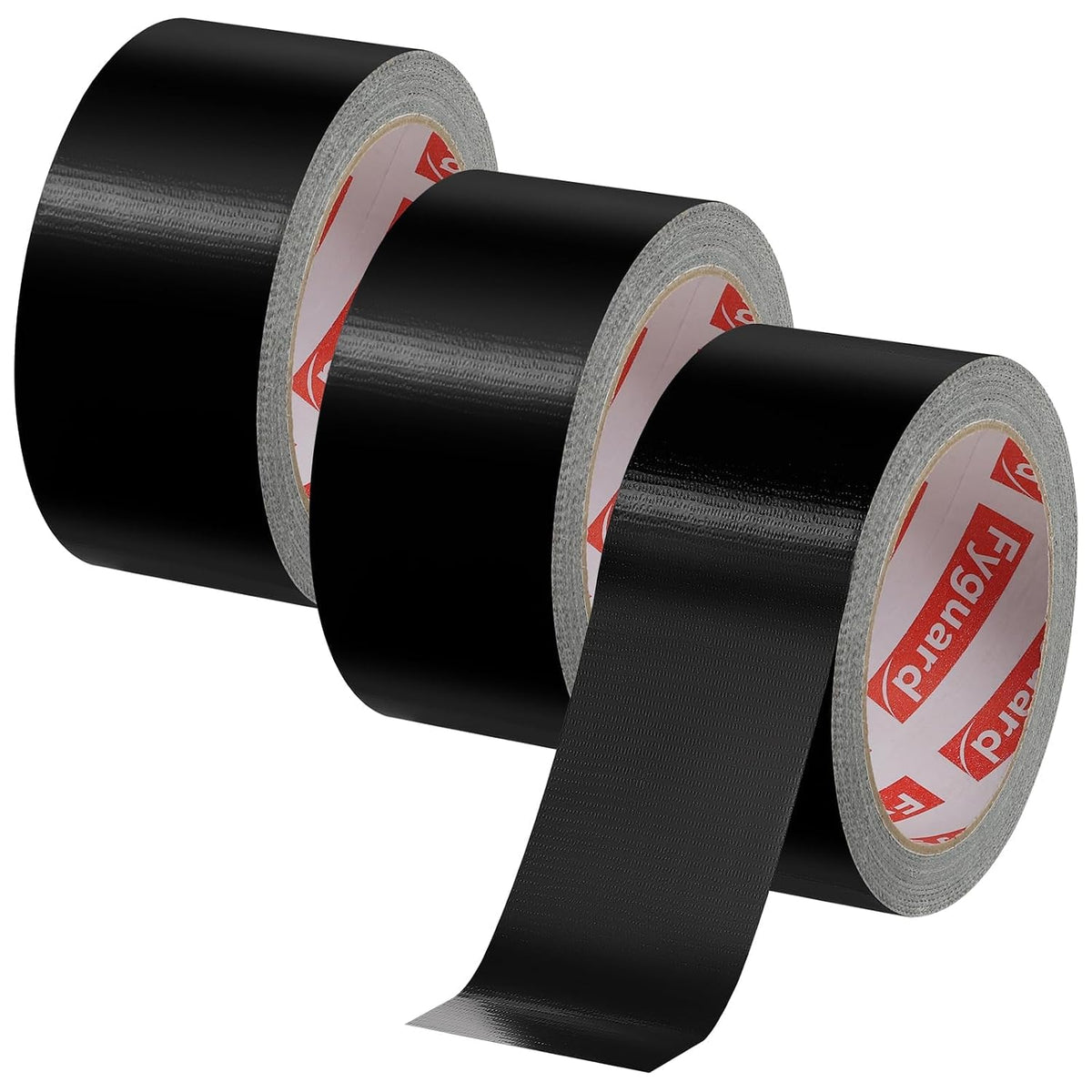 Black Duct Tape, 48mm x 54m (Pack of 3) Gaffer Tape Heavy Duty 8.5Mil