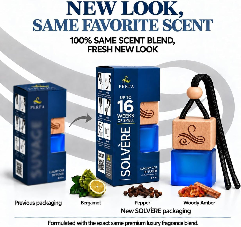 Car Air Freshener for Men - Suvage Inspired Perfume Diffuser Home by Perfa