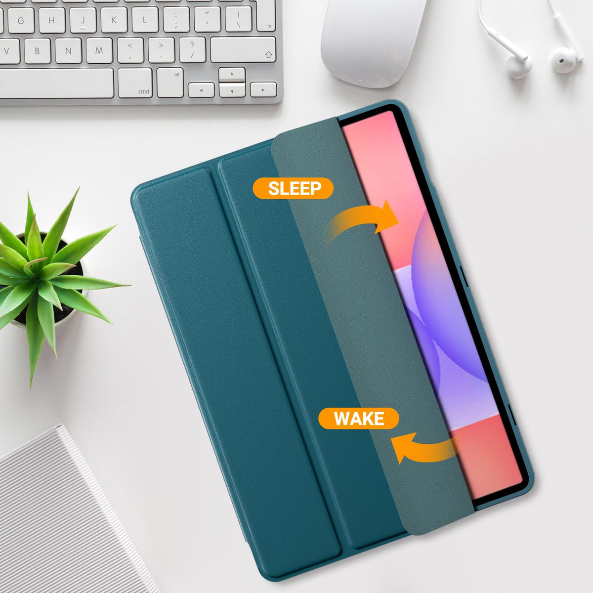 ProCase for Galaxy Tab S10 Lite/S10 FE/S9 FE 10.9" with S Pen Holder -Green
