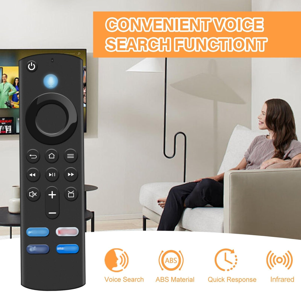 Magic Remote for LG-TV-Remote, Replacement for LG Smart TV Remote Control, AN-MR20GA Compatible Universal Remote Control with Voice, Pointer and Netflix/Prime Video Hotkeys