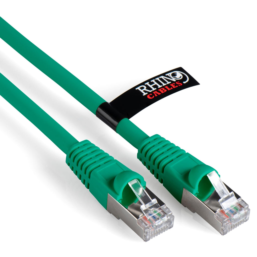 rhinocables CAT 6a Ethernet Cable | 10Gbps S/FT High-Speed & Large Bandwidth Data Transfer | Reliable LAN Network RJ45 Cable | Wi-Fi Broadband Cable for Seamless Gaming & Streaming (0.25m, Black)