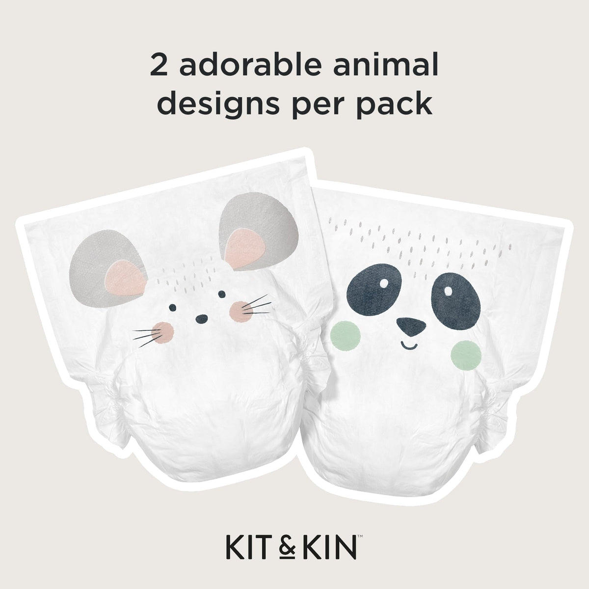 Kit & Kin Premium Baby Nappies Size 2, 4-8 kgs / 9-18 lbs, Pack of 152