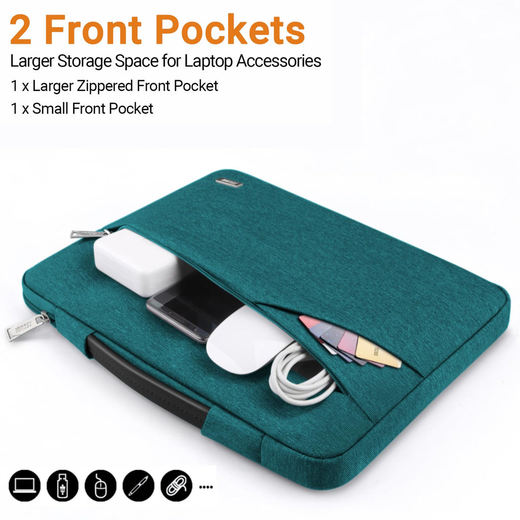 TECOOL 14 Inch Laptop Sleeve Protective Case Waterproof Computer Case