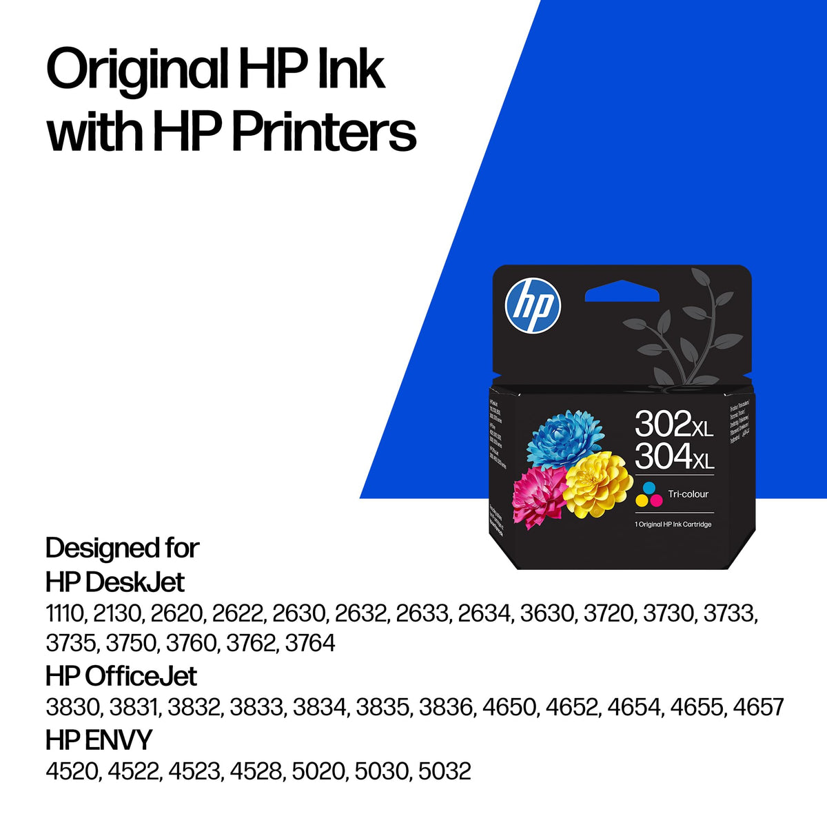 HP 302XL/304XL Black Original Ink Cartridge, High Yield