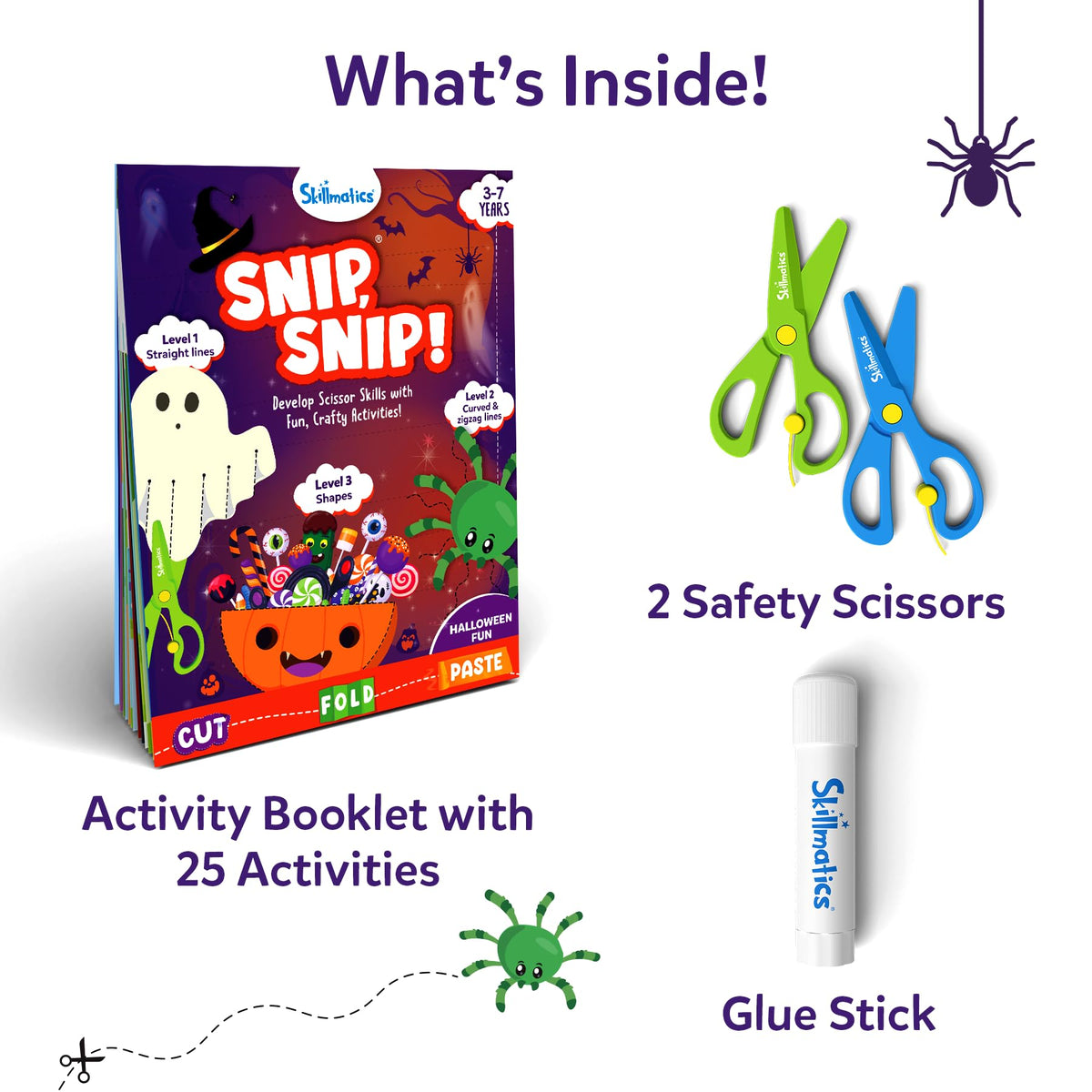 Skillmatics Snip Snip, Scissor Skills, Felt Craft Activity, Christmas Gift