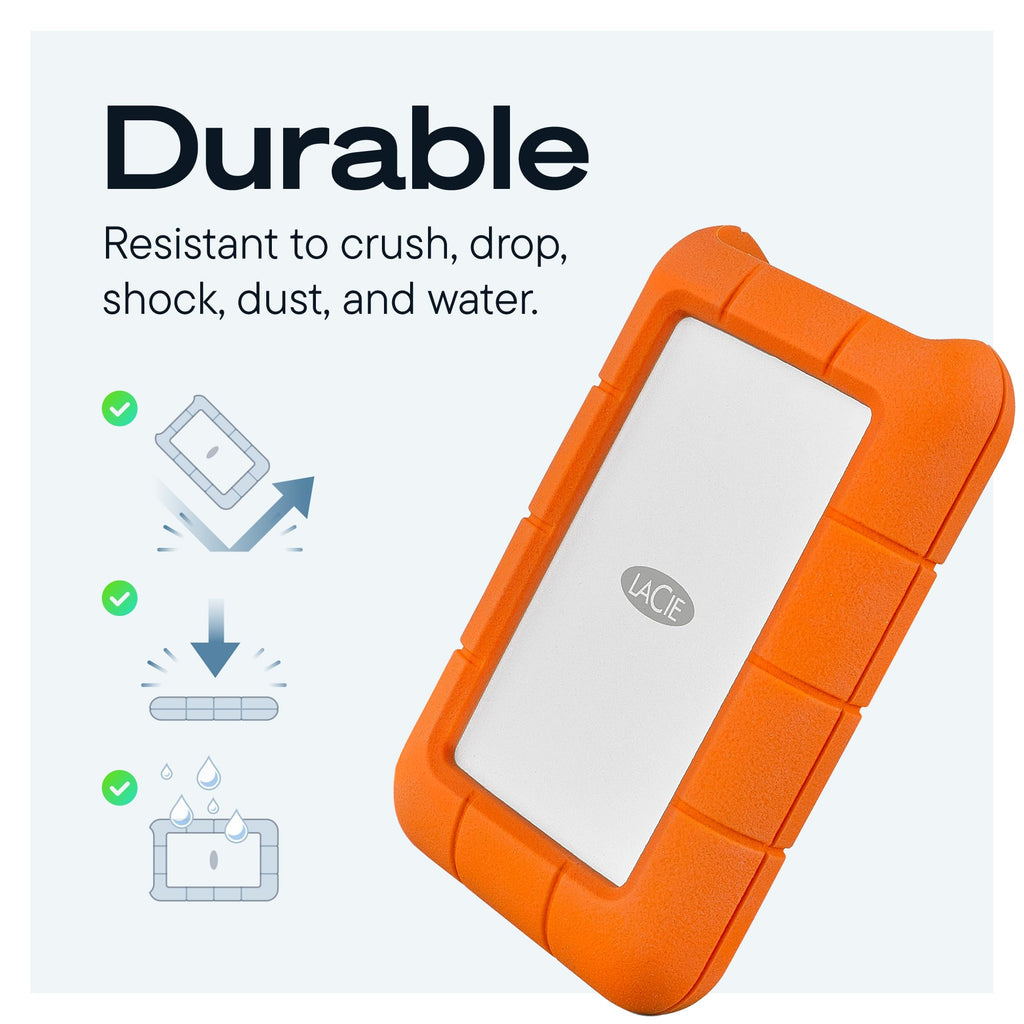LaCie 2TB Rugged Secure | USB-C (STFR2000403)
