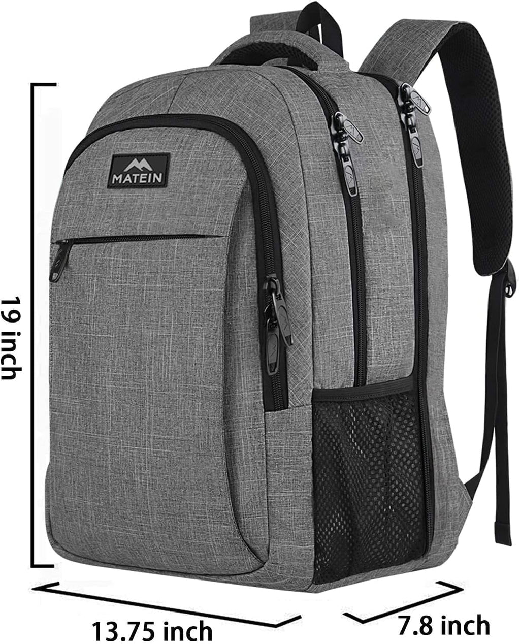 MATEIN Travel Laptop Backpack, Work Bag Lightweight Laptop Bag, Black Blue