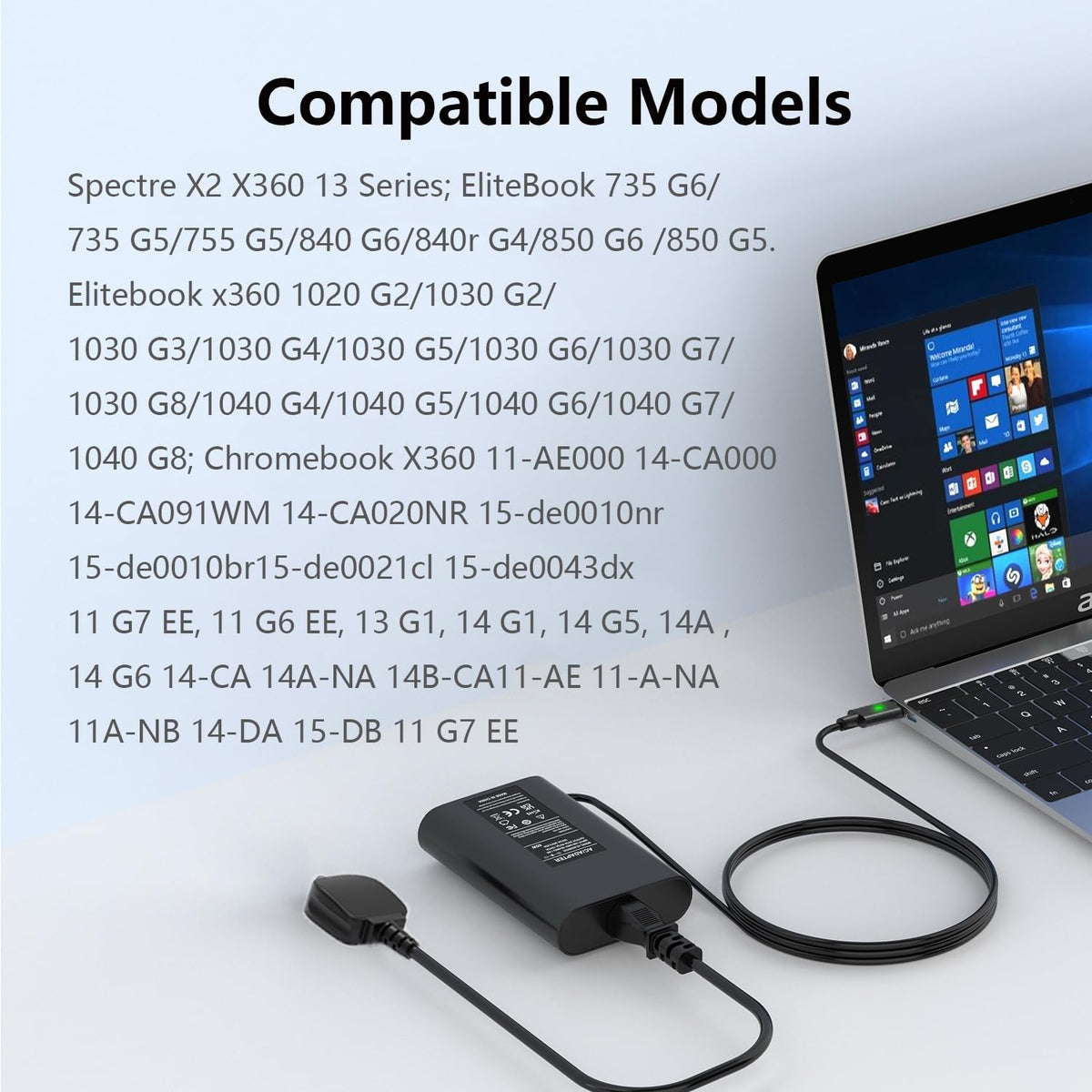 12V/24V 100W Car Laptop Charger USB C Compatible with MacBook Lenovo Dell