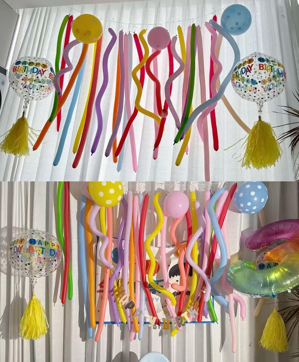 260 Balloons - Clear Long Balloons for Tying Balloon Arch & Balloon Ties