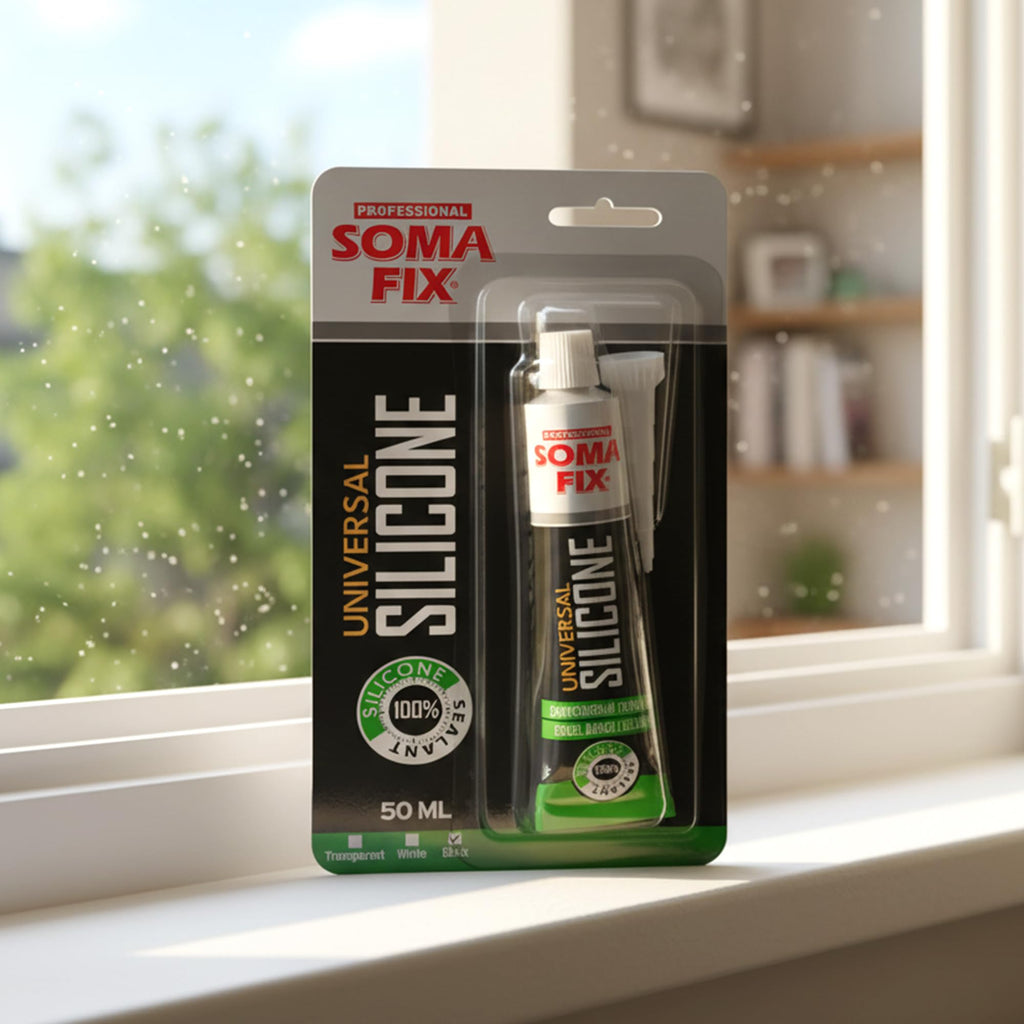 Brown Silicone Sealant, Waterproof & Flexible Sealant and Adhesive - 280ml
