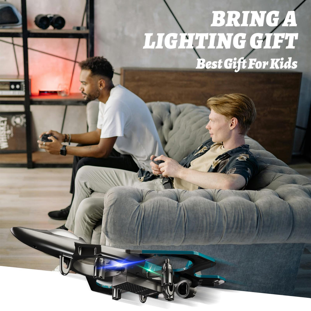 RC Planes Remote Control Airplanes Drones for Kids Adults,Black,3Batteries