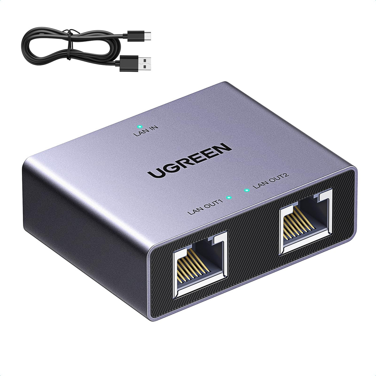UGREEN 5 Port Gigabit Network Switch, Ethernet Splitter Hub