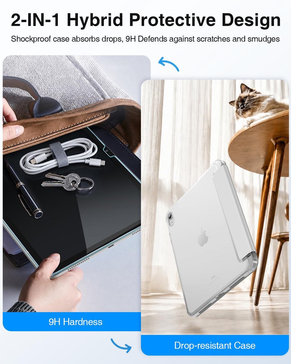 FINTIE Case & Screen Protector Set for iPad A16 11th/10th Gen 11/10.9 Inch