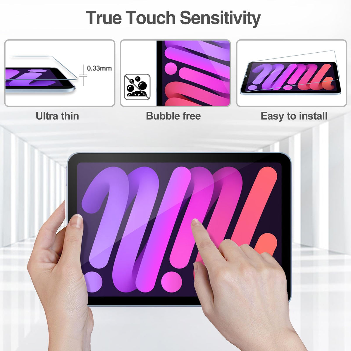 ProCase 3 Pack Screen Protector for iPad 9th 8th 7th Generation 10.2 Inch