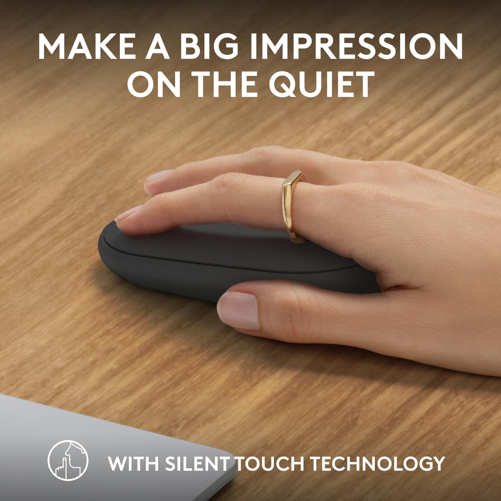 Logitech M350s Pebble 2 Bluetooth Wireless Mouse - Black