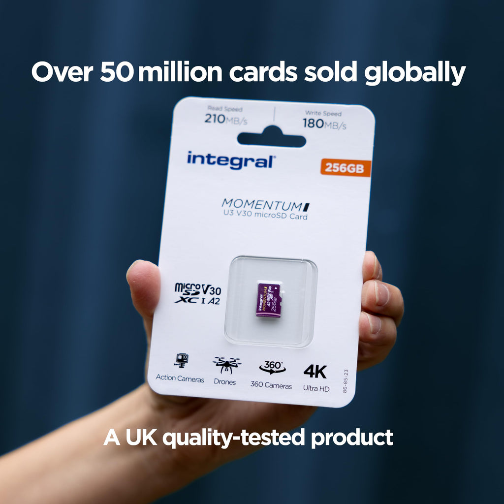 Integral 256GB Gamer's Edge X Micro SD Express Card for Nintendo Switch 2, up to 890MB/s Read, 750MB/s Write, 4K Video, A1, NVMe PCIe, High-Speed Gaming, Reduce Download Times, Ultra-fast Storage