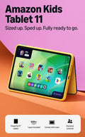 Amazon Kids Tablet 11 (newest gen) ages 6+, 11" 2.5K display, all-day battery, plus 1 year of Kids+ with videos, apps, games and books, slim hard case included (SpongeBob and Patrick)