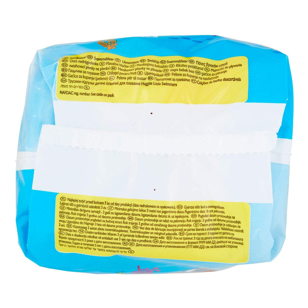 Huggies Little Swimmers, Swim Nappies - Size 3-4, 36 Baby Swim Pants - Leak Guards and Stretchy Waistband Protect Without Swelling - Tear Sides for Easy Removal