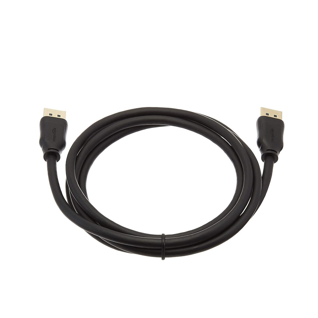 Amazon Basics DisplayPort 1.4 Cable, 32.4 Gbps, 8K@60Hz, 1.8 m, Black