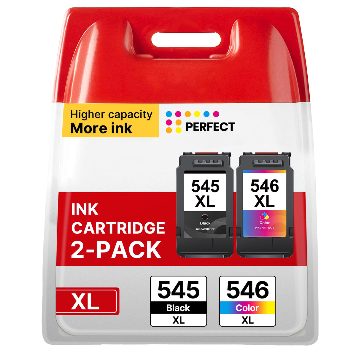 62XL Ink Cartridge 1Black 1TriColour Replacement for HP 62XL Ink Cartridges