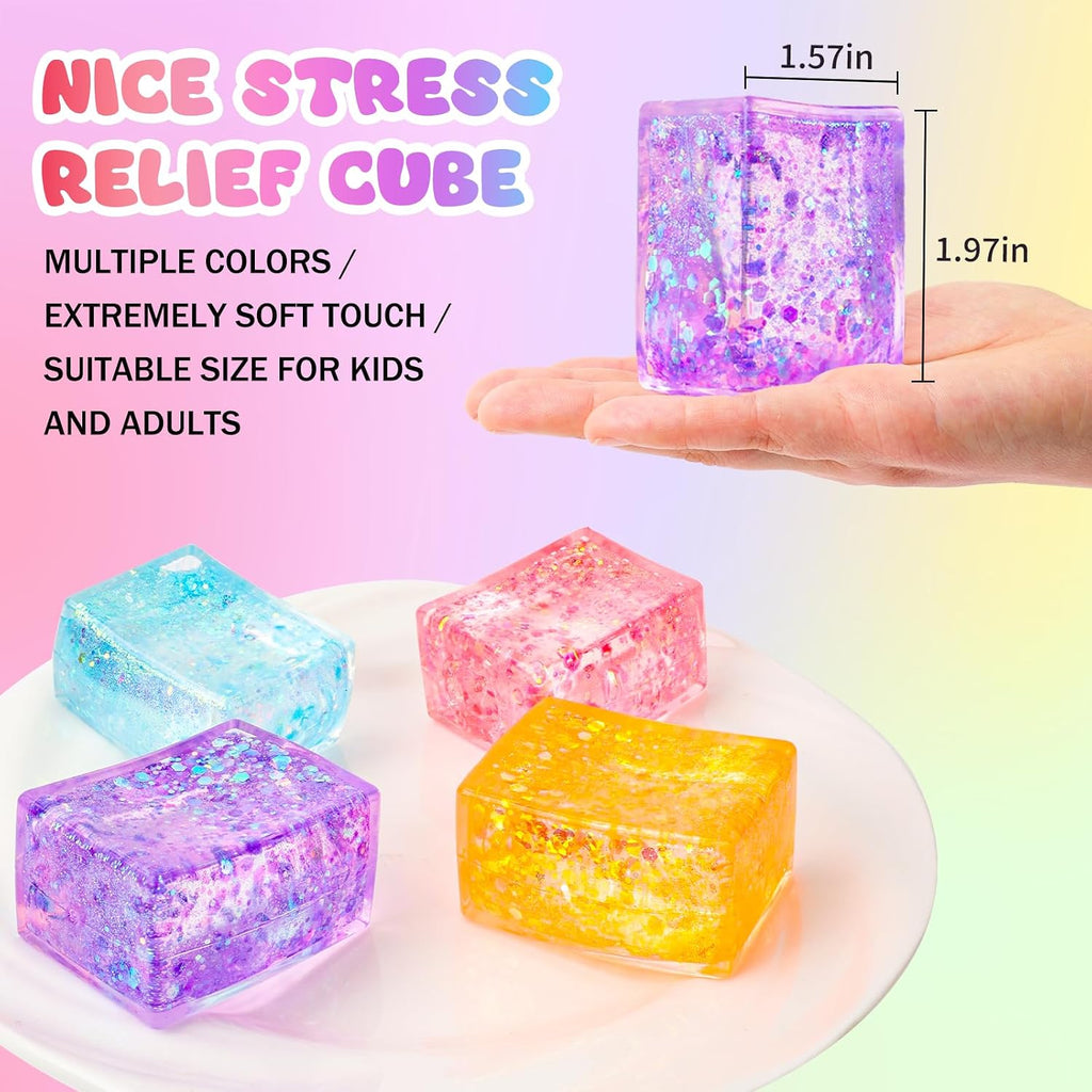 8 Pack Stress Cube ,Slow Rising Stress Balls for Adults