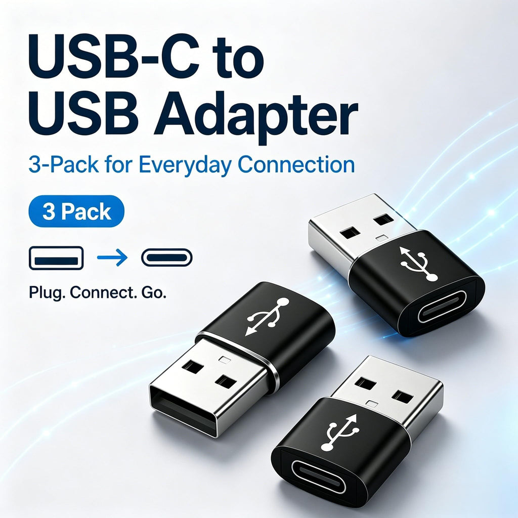 USB C to USB Adaptor, USB to USB C Adapter 2Pack, Type C Female to A Male Charger Cable Converter Compatible with Notebook, Tablet, Smartphone, iPad 10 Air 4 5,Apple 15 14 13 12 Pro Max (Black)