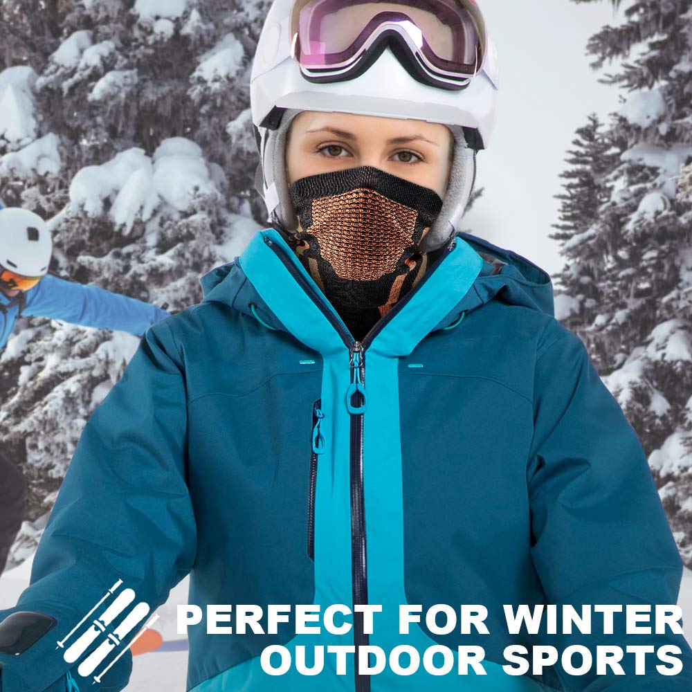 WTACTFUL Winter Neck Warmer Gaiter Windproof Face Mask Balaclava Bandana for Ski Snowboard