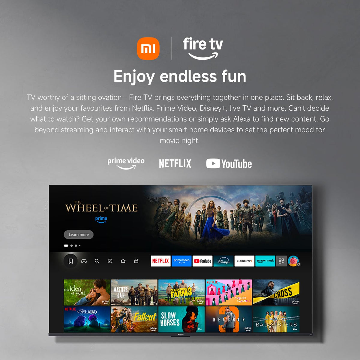 XIAOMI TV F 32, 32 Inch (81 cm) HD Smart TV, Fire TV, Dolby Audio