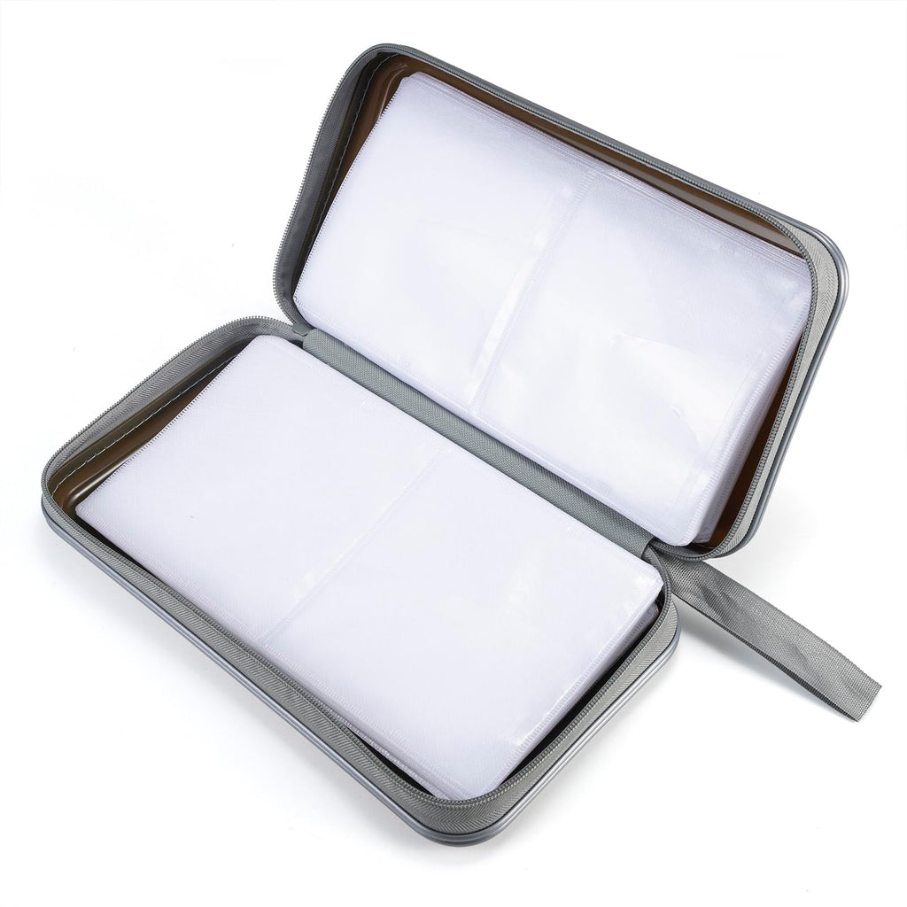 LIOVODE DVD Case, 96 Capacity CD Case Holder Organizer Disc Wallet for Car