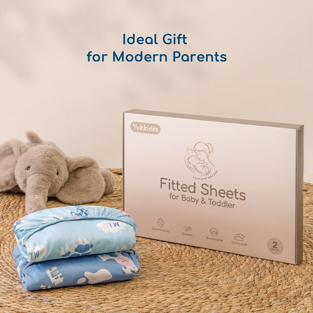 Next to Me Crib Sheets 83x50 cm Fitted 2 Pack Bedside Crib Sheets