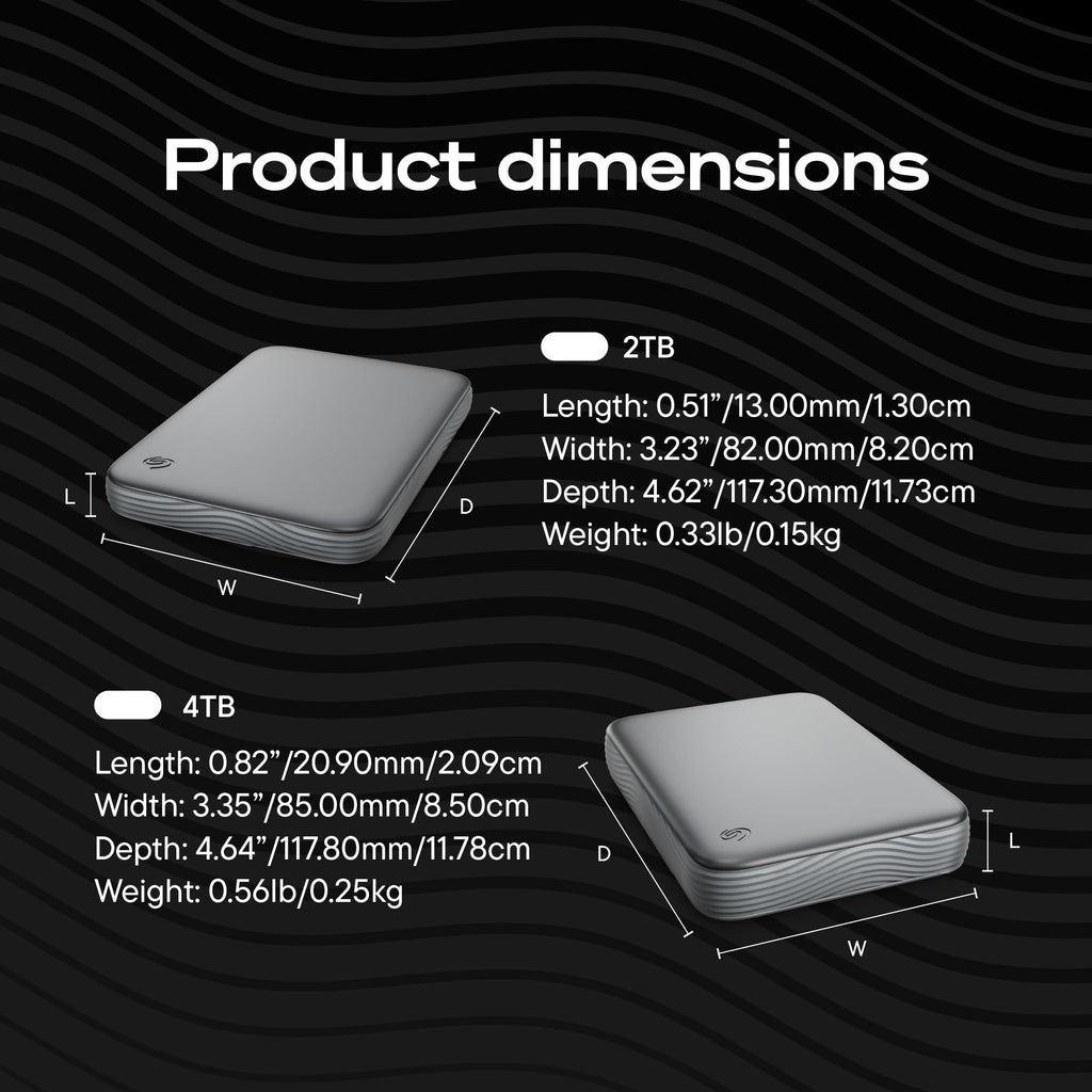 Seagate 5TB Portable Hard Drive | USB 3.0 (STGX5000400)