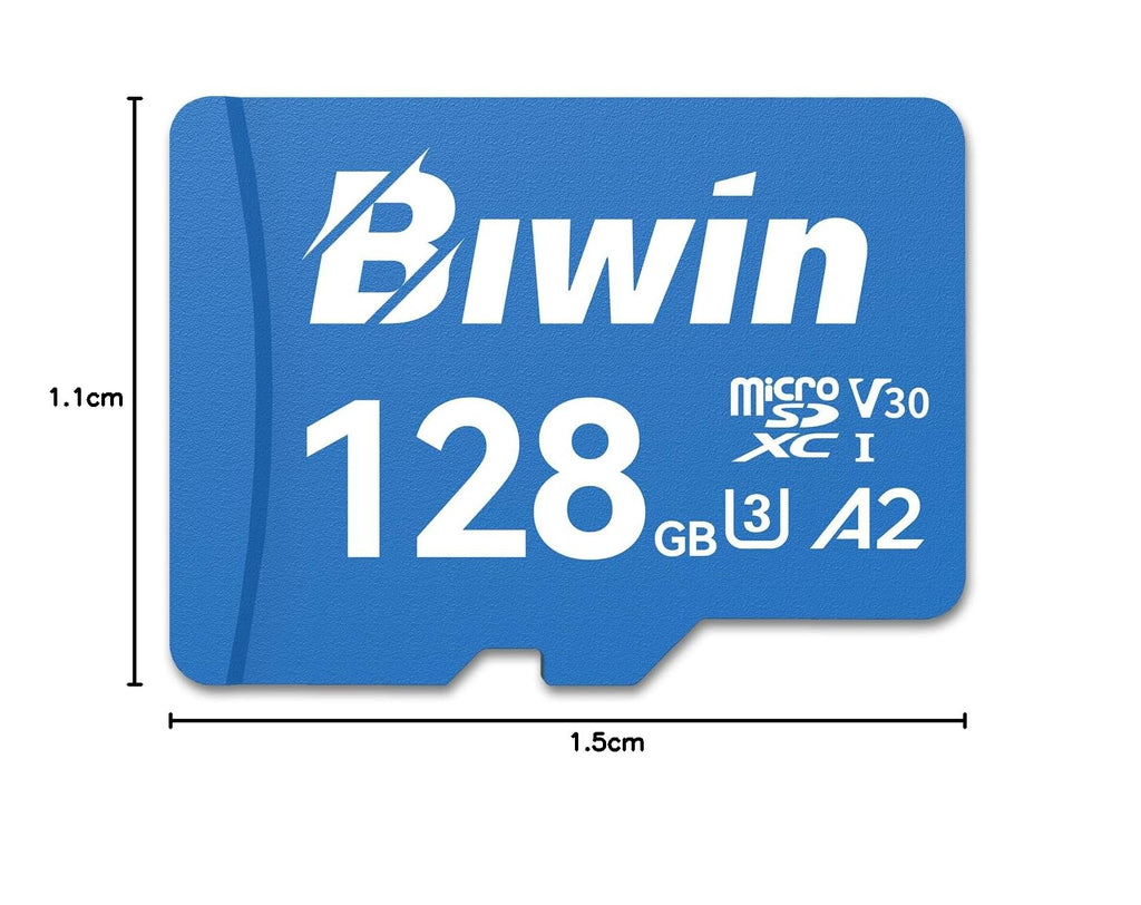 Biwin MS210 Micro SDXC SD Memory Card 512GB, Up to 210 MB/s, UHS-I V30 4K UHD A2 U3 SD Card for Digital Camera, Smartphones, Action Cams, Drones