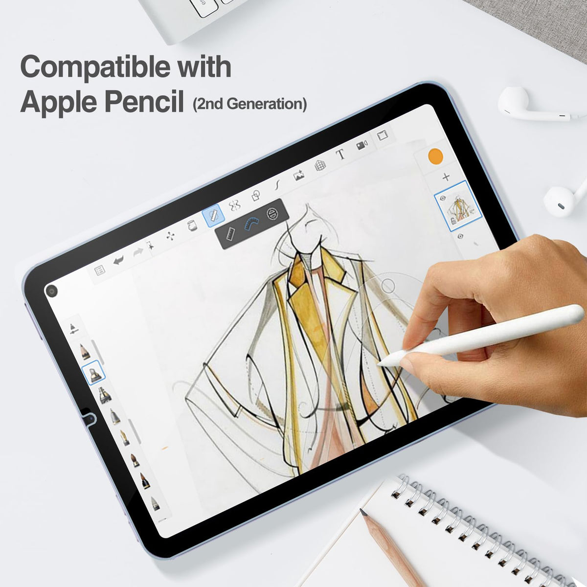 ProCase 3 Pack Screen Protector for iPad 9th 8th 7th Generation 10.2 Inch