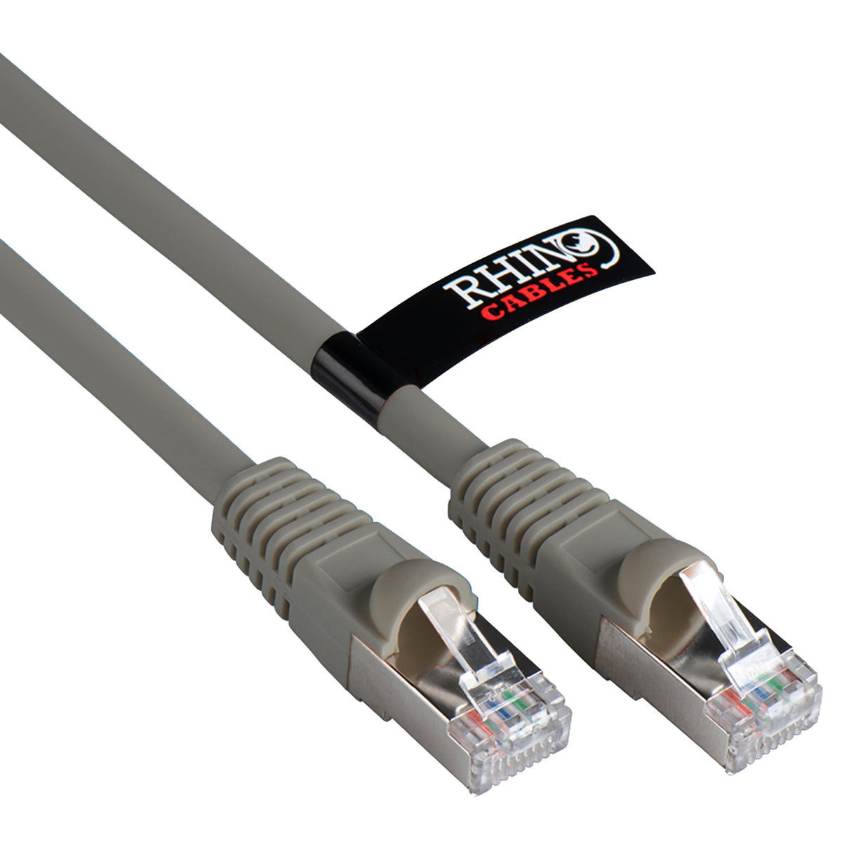 rhinocables CAT 6a Ethernet Cable | 10Gbps S/FT High-Speed & Large Bandwidth Data Transfer | Reliable LAN Network RJ45 Cable | Wi-Fi Broadband Cable for Seamless Gaming & Streaming (0.25m, Black)