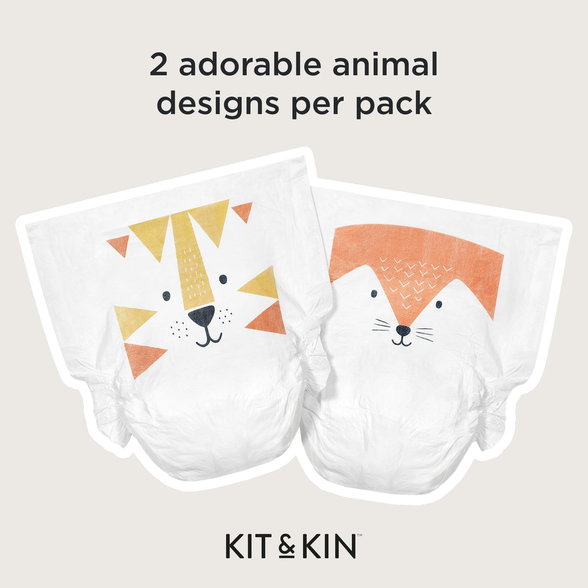 Kit & Kin Premium Baby Nappies Size 2, 4-8 kgs / 9-18 lbs, Pack of 152