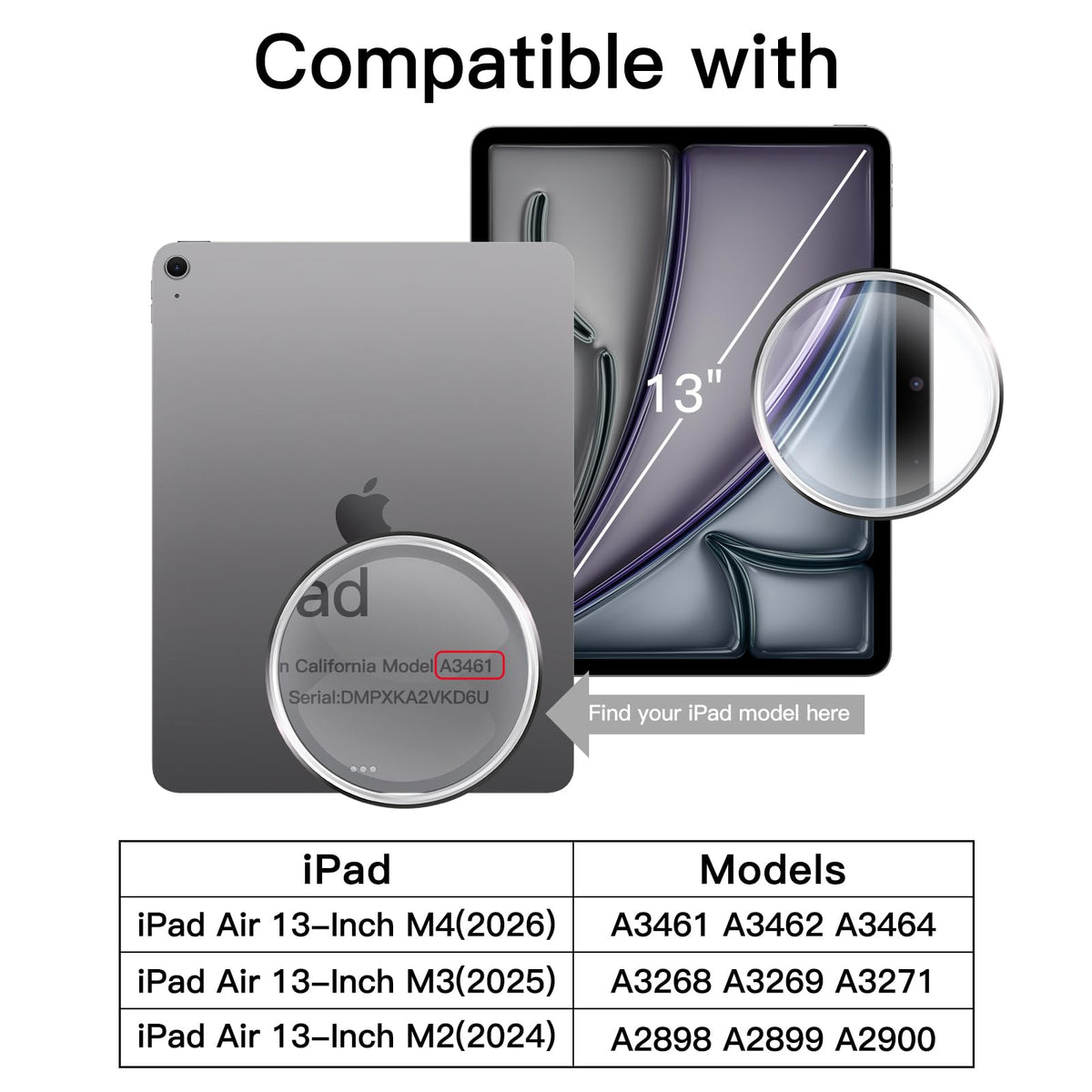 JETech Screen Protector for iPad Air 11" M4/M3/M2, 2-Pack