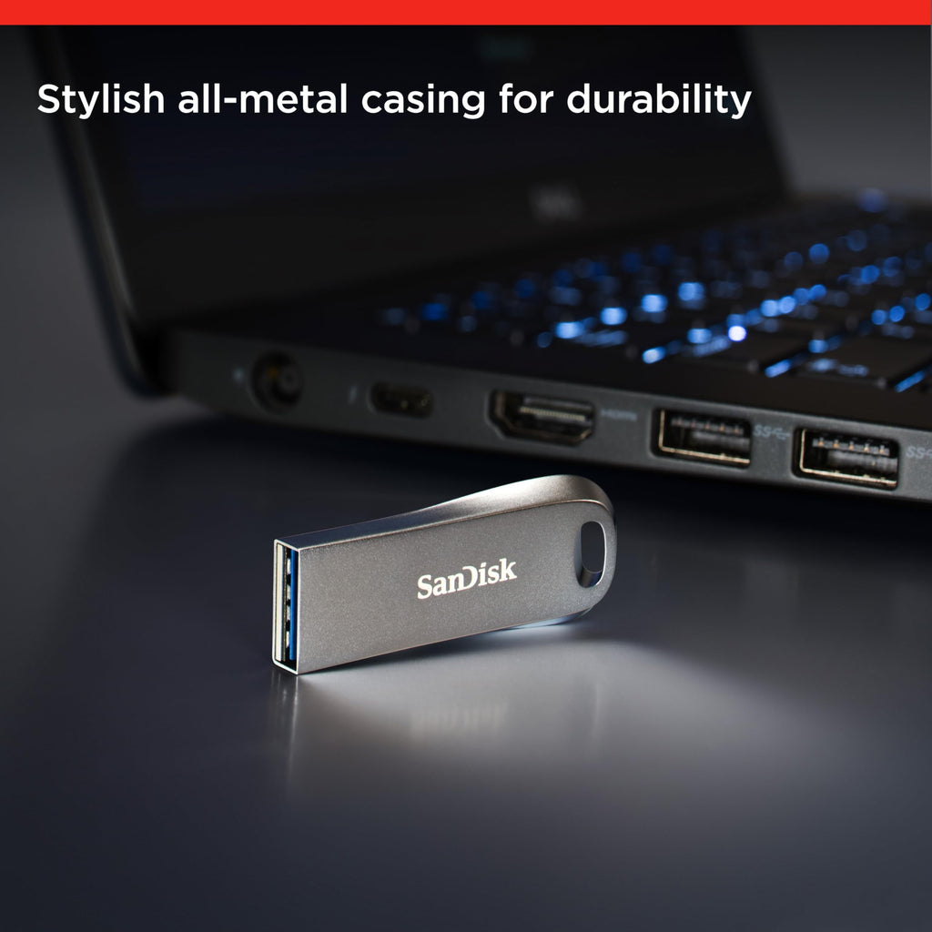 SANDISK Ultra Fit 128GB, USB-A Flash Drive, Up to 400MB/s Read Speeds